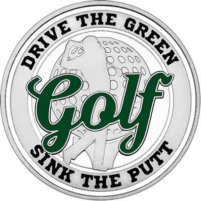 Dark Green "Golf" with White Outer Circular Borders